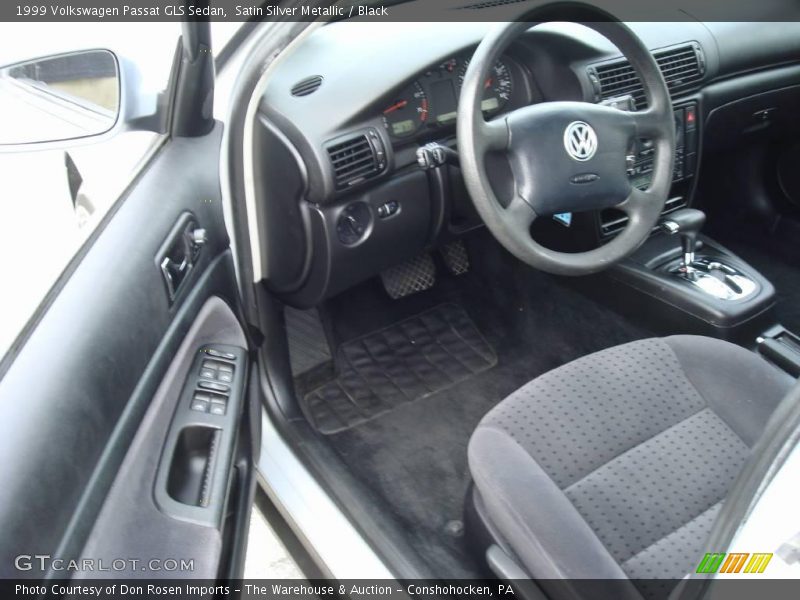 Satin Silver Metallic / Black 1999 Volkswagen Passat GLS Sedan