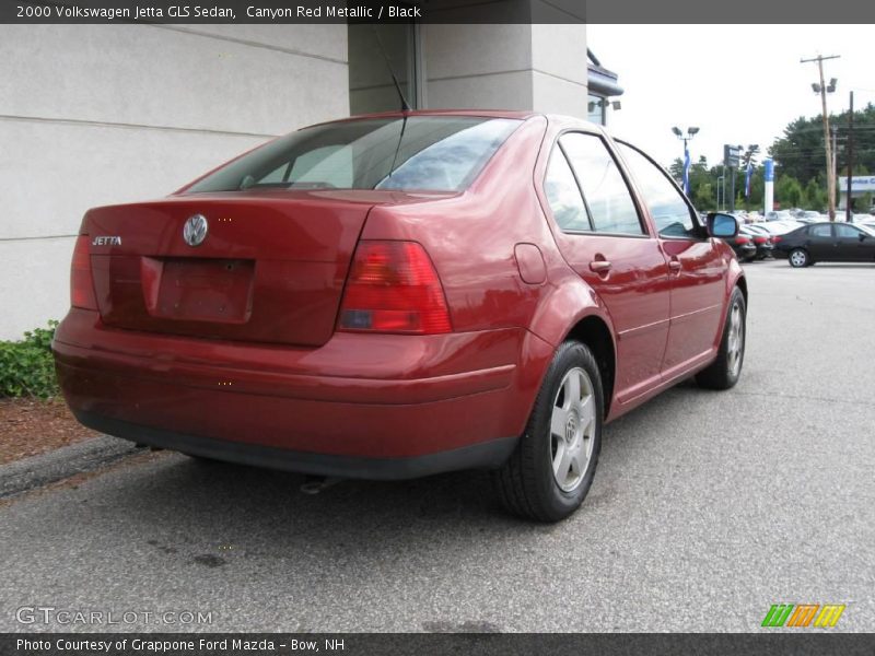 Canyon Red Metallic / Black 2000 Volkswagen Jetta GLS Sedan
