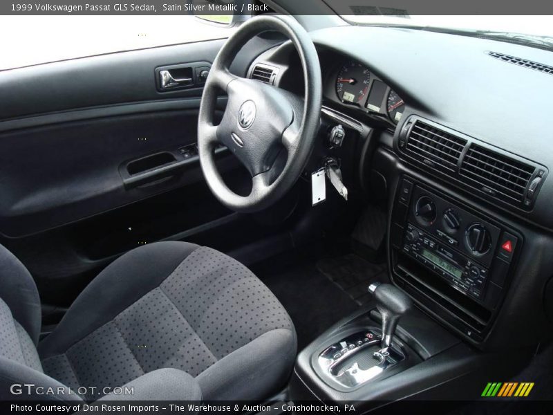 Satin Silver Metallic / Black 1999 Volkswagen Passat GLS Sedan