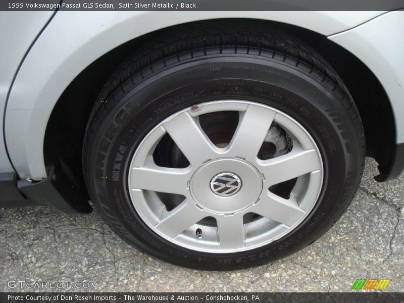 Satin Silver Metallic / Black 1999 Volkswagen Passat GLS Sedan