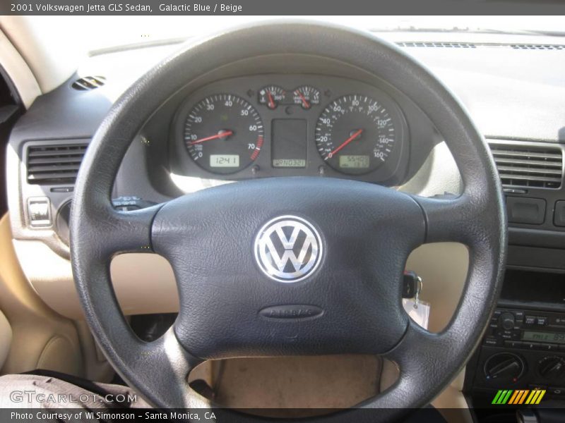 Galactic Blue / Beige 2001 Volkswagen Jetta GLS Sedan