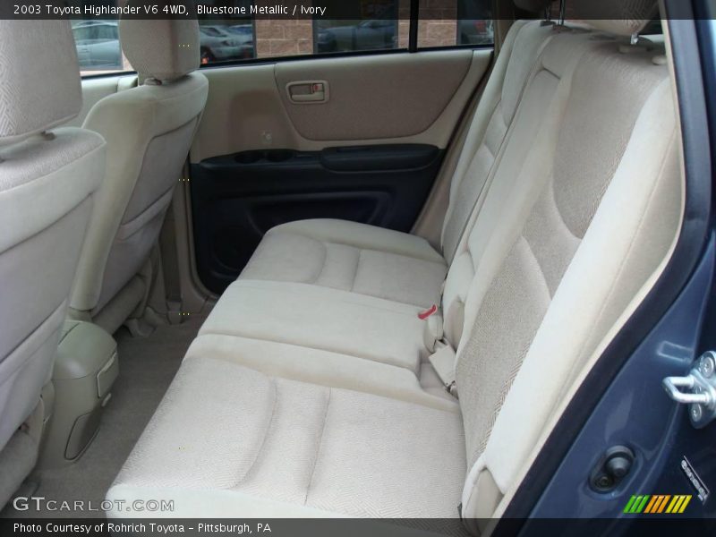 Bluestone Metallic / Ivory 2003 Toyota Highlander V6 4WD
