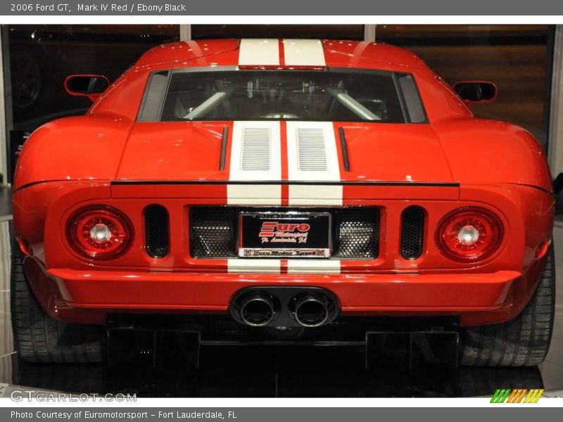 Mark IV Red / Ebony Black 2006 Ford GT