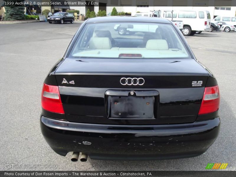 Brilliant Black / Ecru 1999 Audi A4 2.8 quattro Sedan