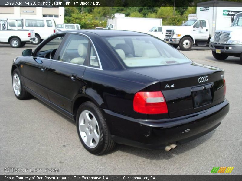 Brilliant Black / Ecru 1999 Audi A4 2.8 quattro Sedan