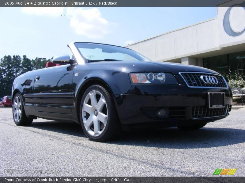 Brilliant Black / Red/Black 2005 Audi S4 4.2 quattro Cabriolet