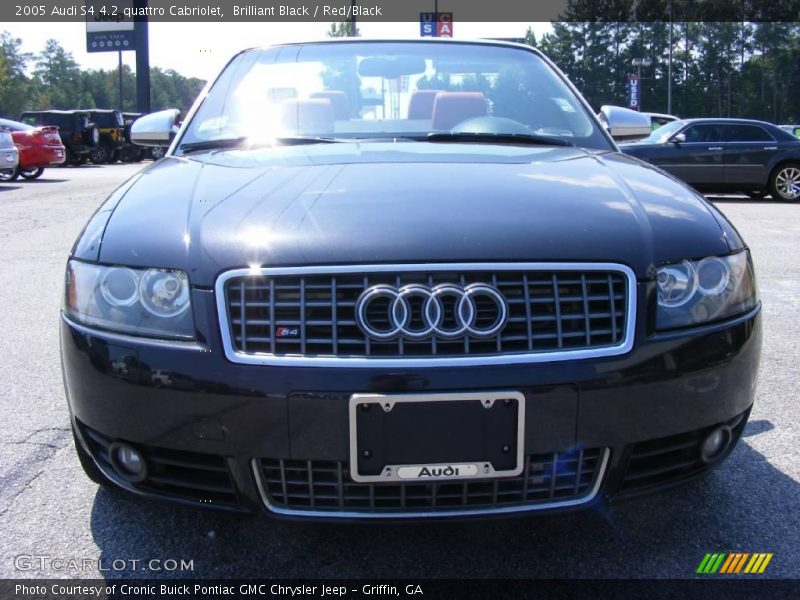 Brilliant Black / Red/Black 2005 Audi S4 4.2 quattro Cabriolet