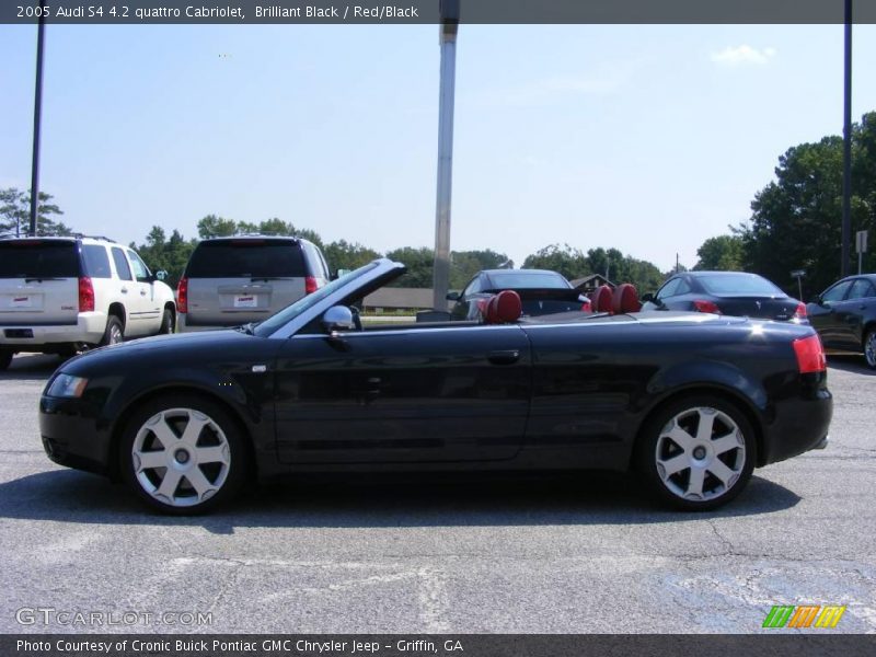 Brilliant Black / Red/Black 2005 Audi S4 4.2 quattro Cabriolet