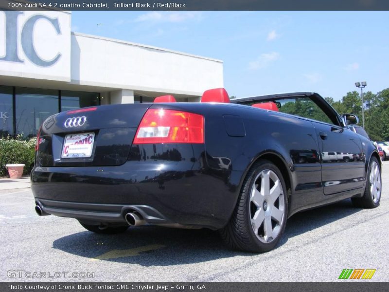 Brilliant Black / Red/Black 2005 Audi S4 4.2 quattro Cabriolet