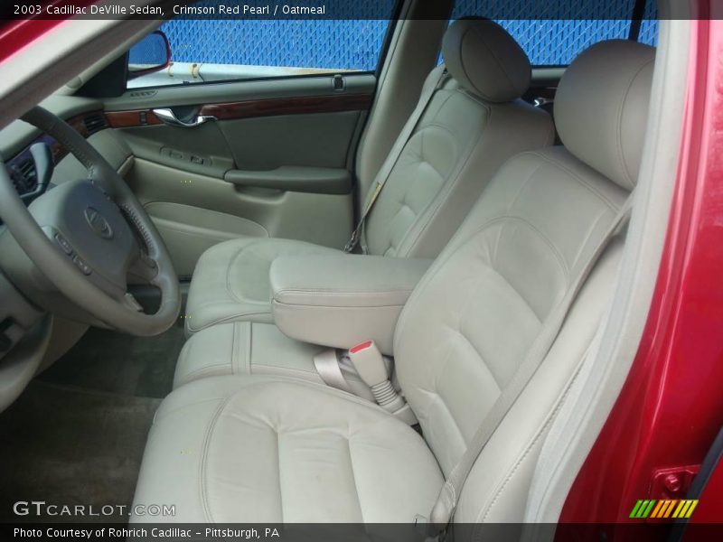 Crimson Red Pearl / Oatmeal 2003 Cadillac DeVille Sedan