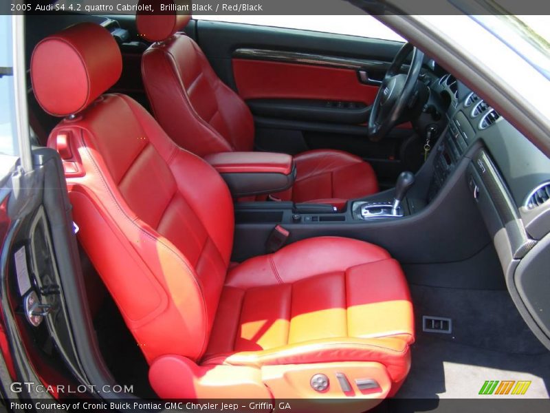Brilliant Black / Red/Black 2005 Audi S4 4.2 quattro Cabriolet