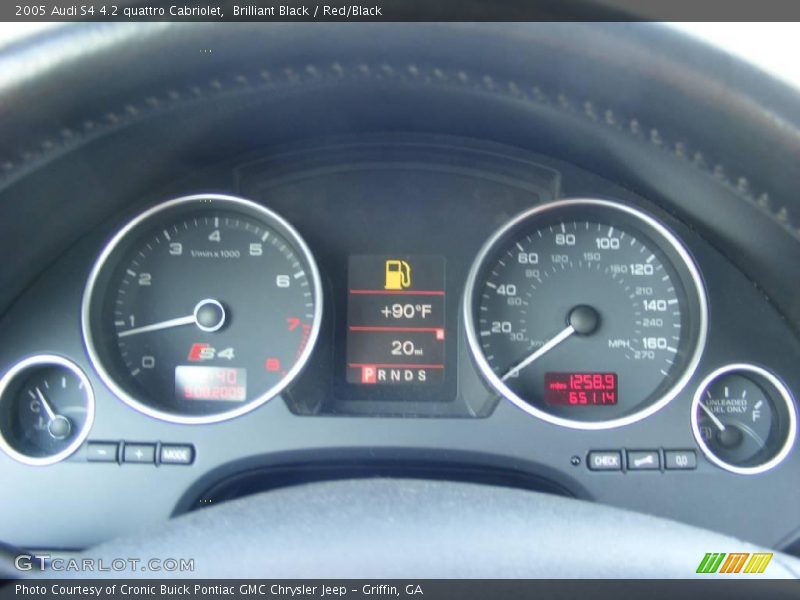 Brilliant Black / Red/Black 2005 Audi S4 4.2 quattro Cabriolet