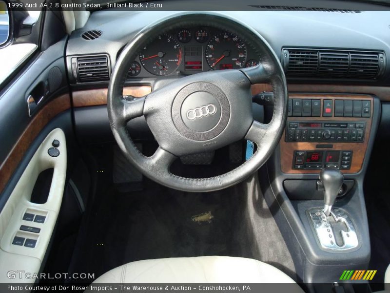 Brilliant Black / Ecru 1999 Audi A4 2.8 quattro Sedan