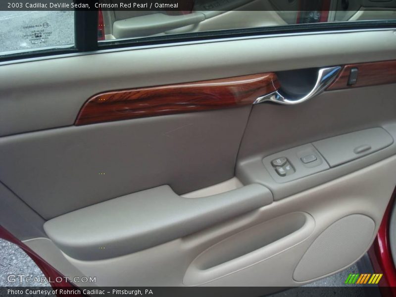Crimson Red Pearl / Oatmeal 2003 Cadillac DeVille Sedan