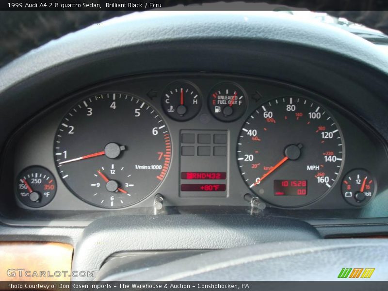 Brilliant Black / Ecru 1999 Audi A4 2.8 quattro Sedan