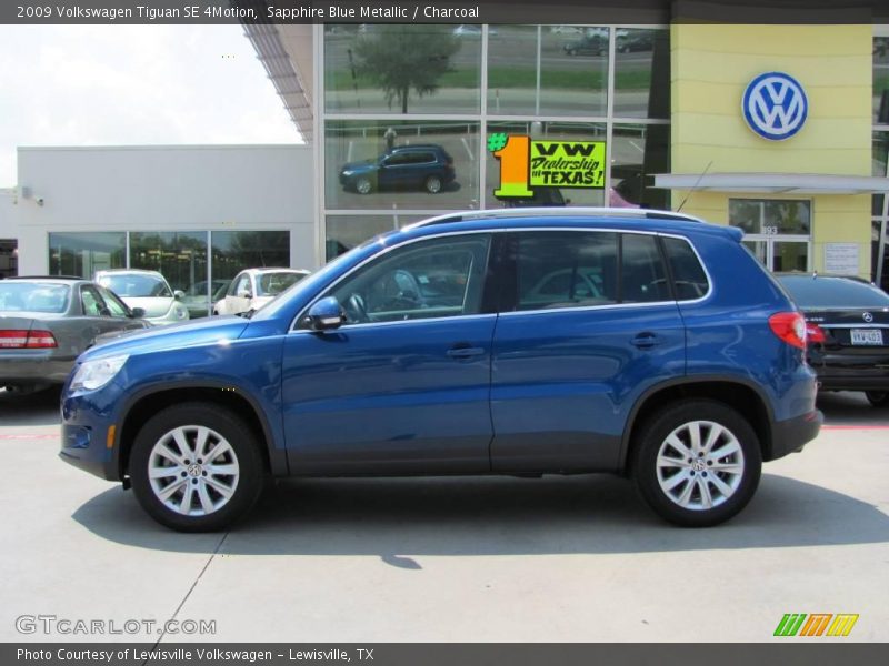 Sapphire Blue Metallic / Charcoal 2009 Volkswagen Tiguan SE 4Motion