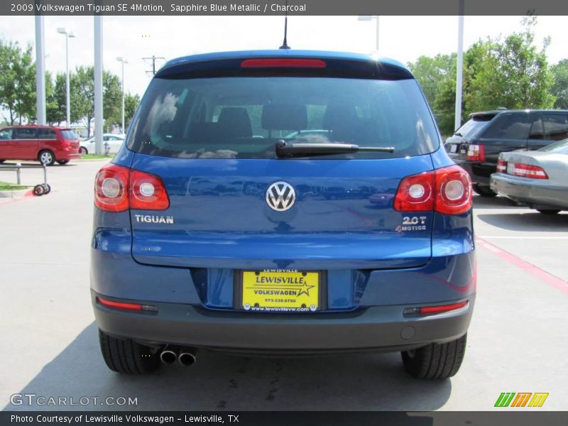 Sapphire Blue Metallic / Charcoal 2009 Volkswagen Tiguan SE 4Motion