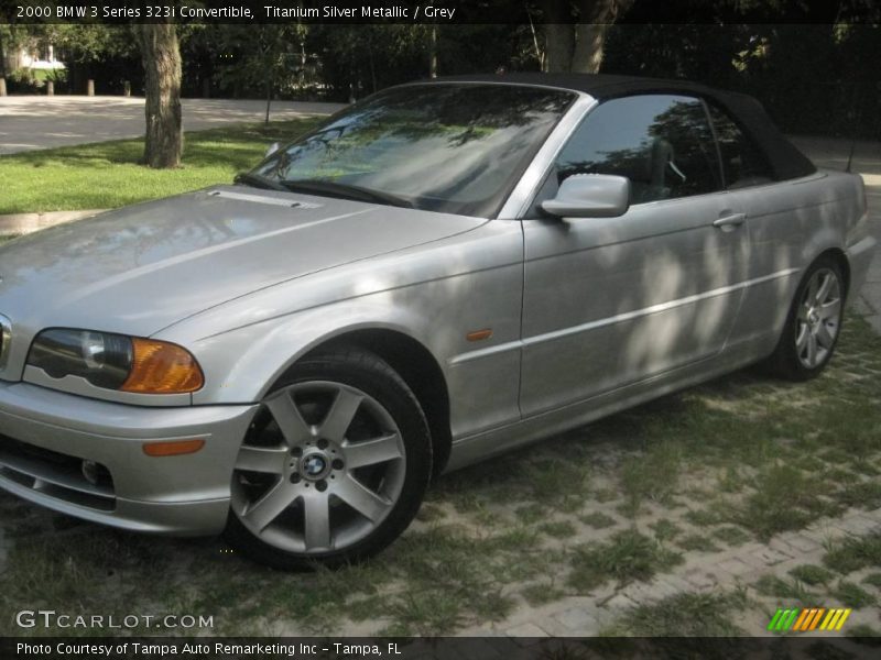 Titanium Silver Metallic / Grey 2000 BMW 3 Series 323i Convertible