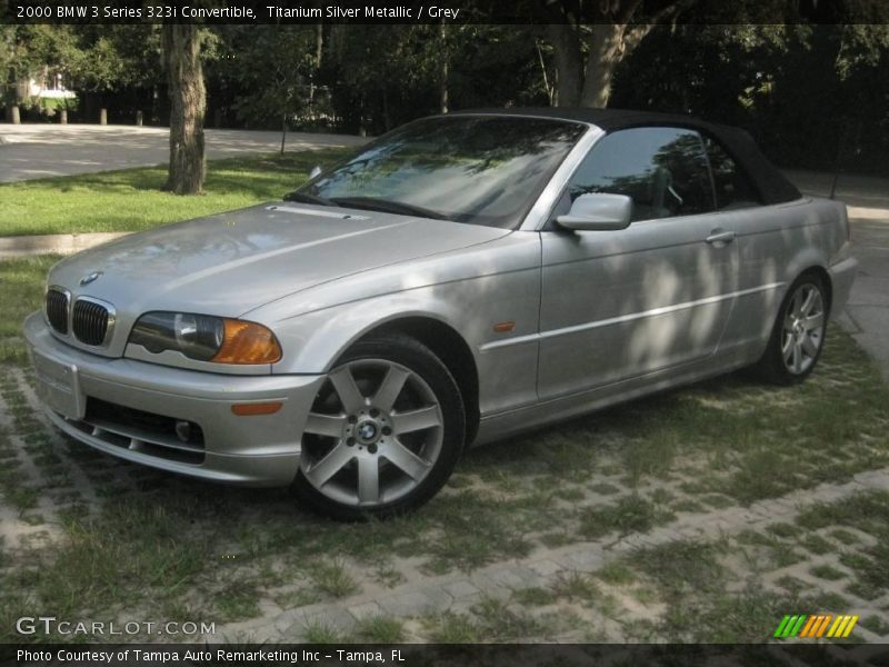 Titanium Silver Metallic / Grey 2000 BMW 3 Series 323i Convertible