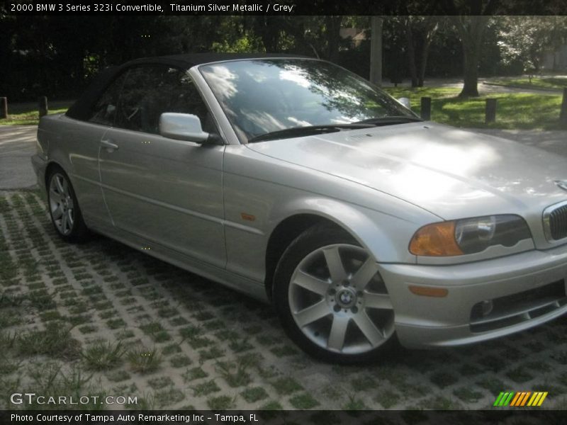 Titanium Silver Metallic / Grey 2000 BMW 3 Series 323i Convertible