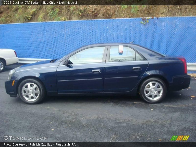 Blue Chip / Light Neutral 2005 Cadillac CTS Sedan