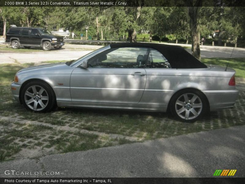 Titanium Silver Metallic / Grey 2000 BMW 3 Series 323i Convertible