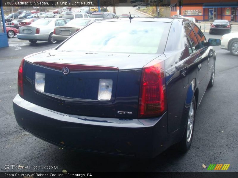 Blue Chip / Light Neutral 2005 Cadillac CTS Sedan