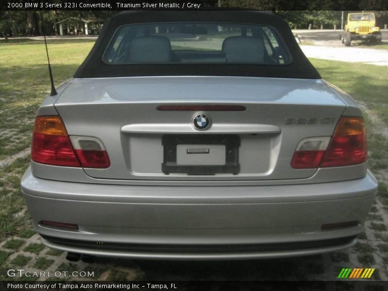 Titanium Silver Metallic / Grey 2000 BMW 3 Series 323i Convertible