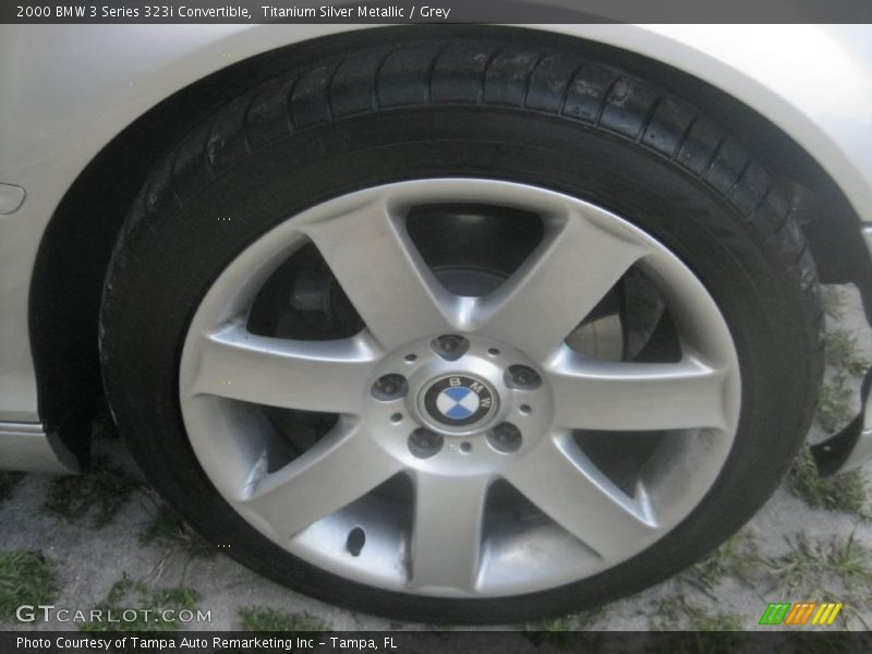 Titanium Silver Metallic / Grey 2000 BMW 3 Series 323i Convertible