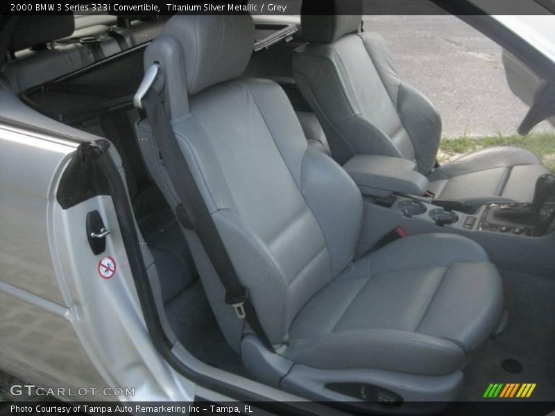 Titanium Silver Metallic / Grey 2000 BMW 3 Series 323i Convertible