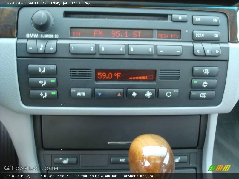 Jet Black / Grey 1999 BMW 3 Series 323i Sedan