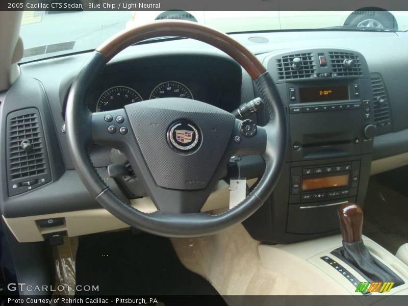 Blue Chip / Light Neutral 2005 Cadillac CTS Sedan