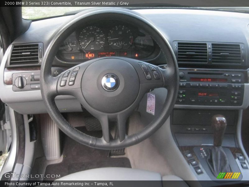 Titanium Silver Metallic / Grey 2000 BMW 3 Series 323i Convertible