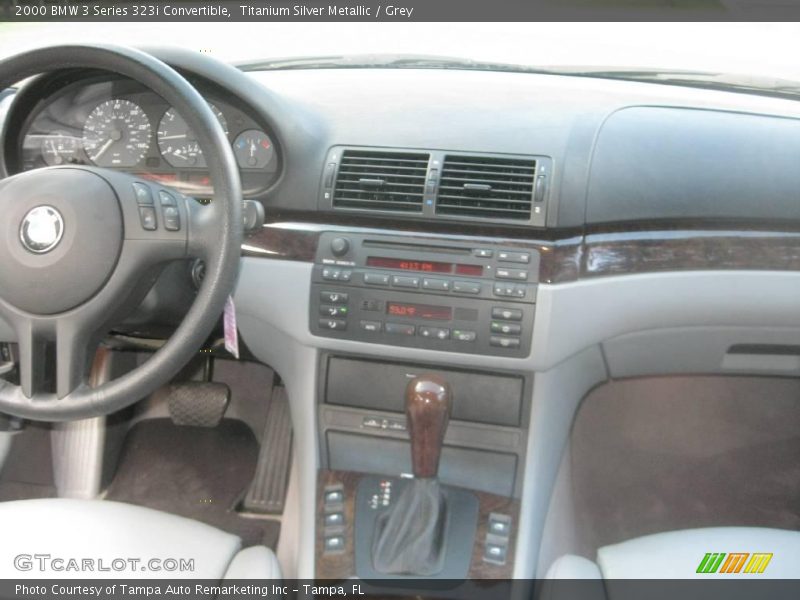Titanium Silver Metallic / Grey 2000 BMW 3 Series 323i Convertible