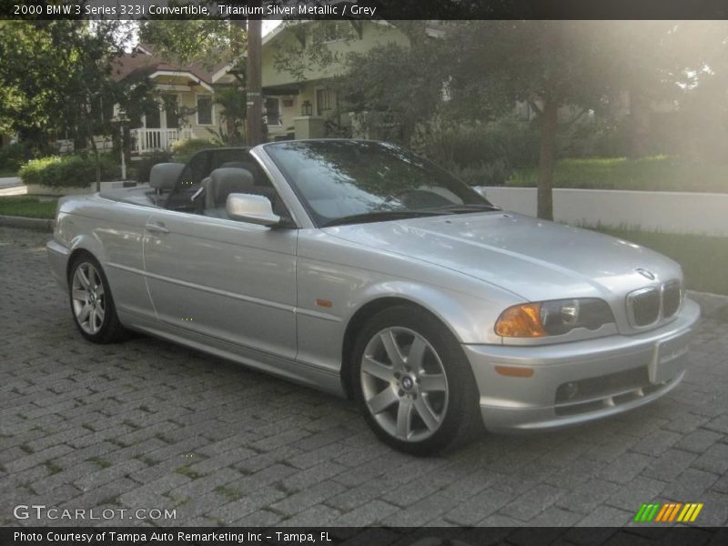 Titanium Silver Metallic / Grey 2000 BMW 3 Series 323i Convertible