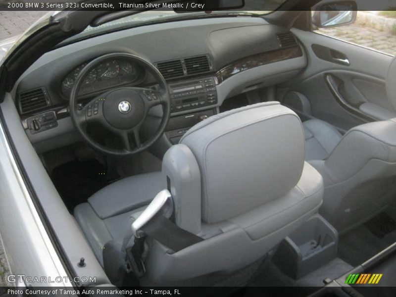 Titanium Silver Metallic / Grey 2000 BMW 3 Series 323i Convertible
