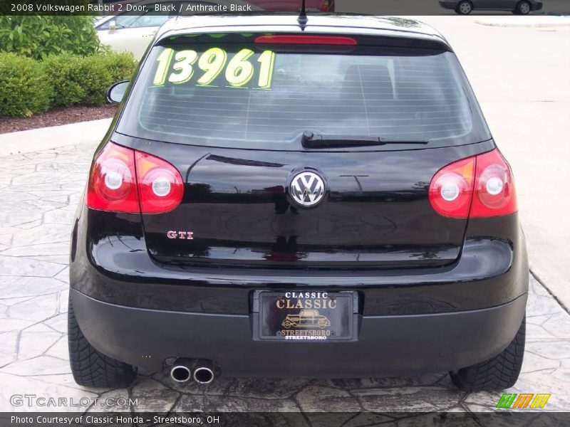 Black / Anthracite Black 2008 Volkswagen Rabbit 2 Door