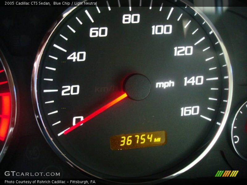 Blue Chip / Light Neutral 2005 Cadillac CTS Sedan