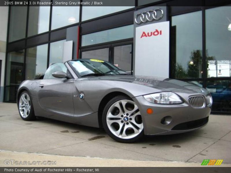 Sterling Grey Metallic / Black 2005 BMW Z4 3.0i Roadster