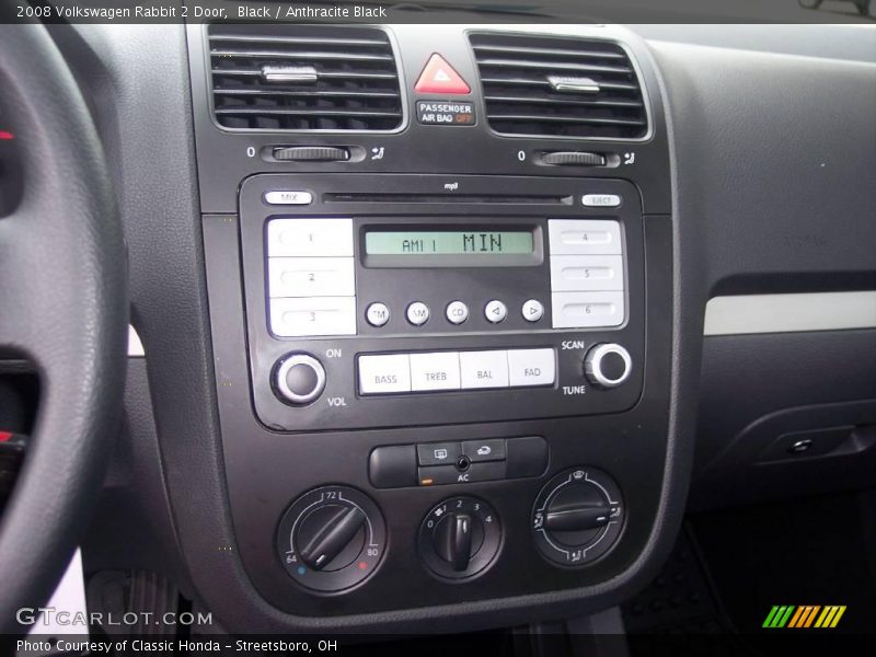 Black / Anthracite Black 2008 Volkswagen Rabbit 2 Door