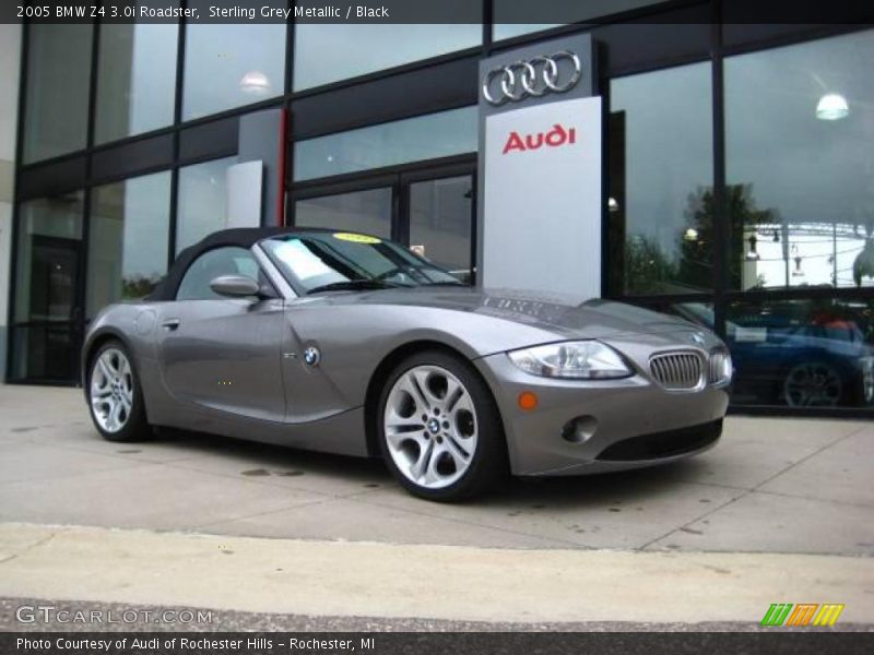 Sterling Grey Metallic / Black 2005 BMW Z4 3.0i Roadster
