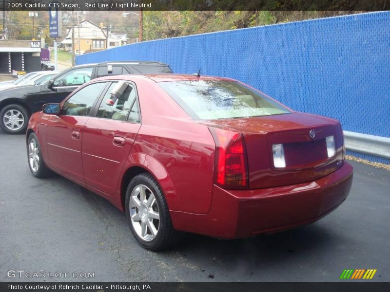 Red Line / Light Neutral 2005 Cadillac CTS Sedan