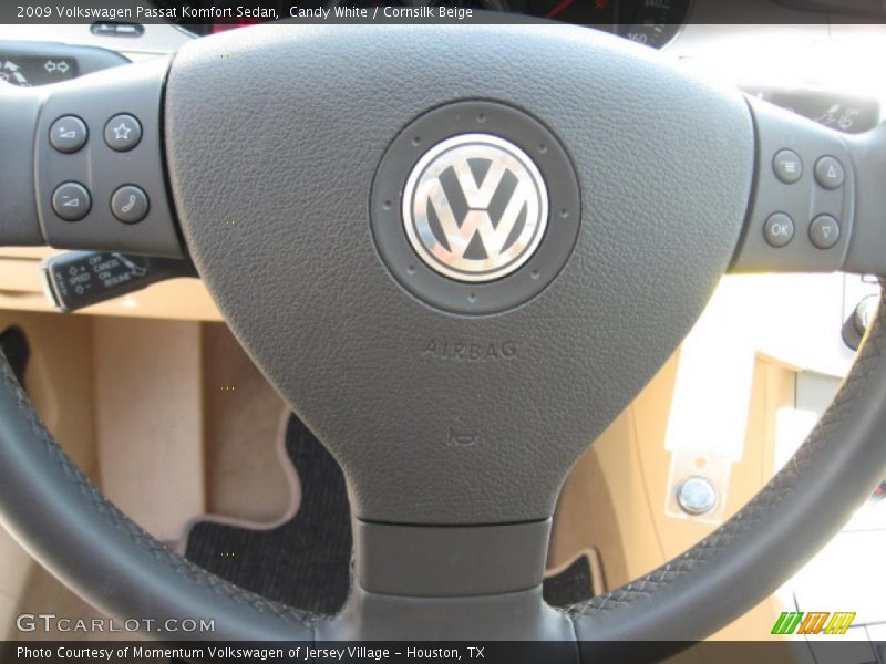 Candy White / Cornsilk Beige 2009 Volkswagen Passat Komfort Sedan