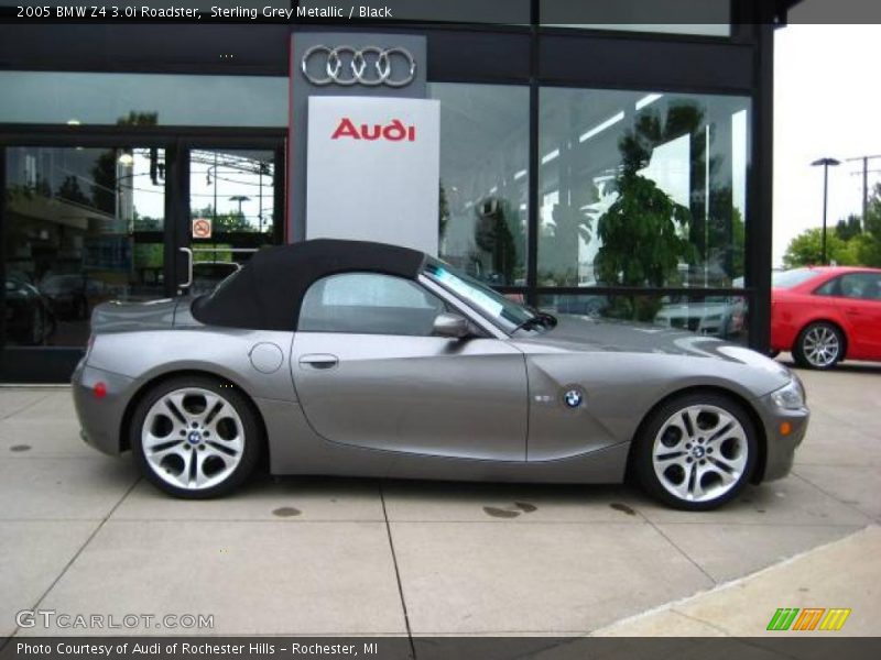 Sterling Grey Metallic / Black 2005 BMW Z4 3.0i Roadster