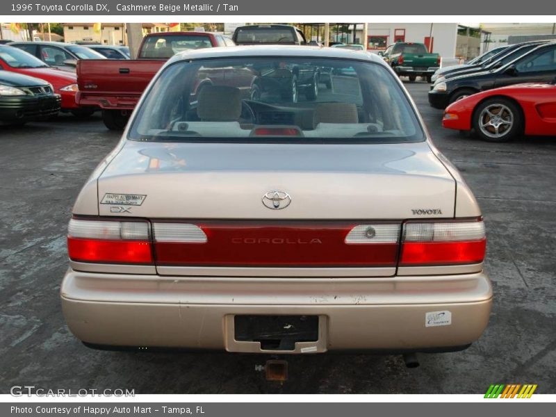 Cashmere Beige Metallic / Tan 1996 Toyota Corolla DX