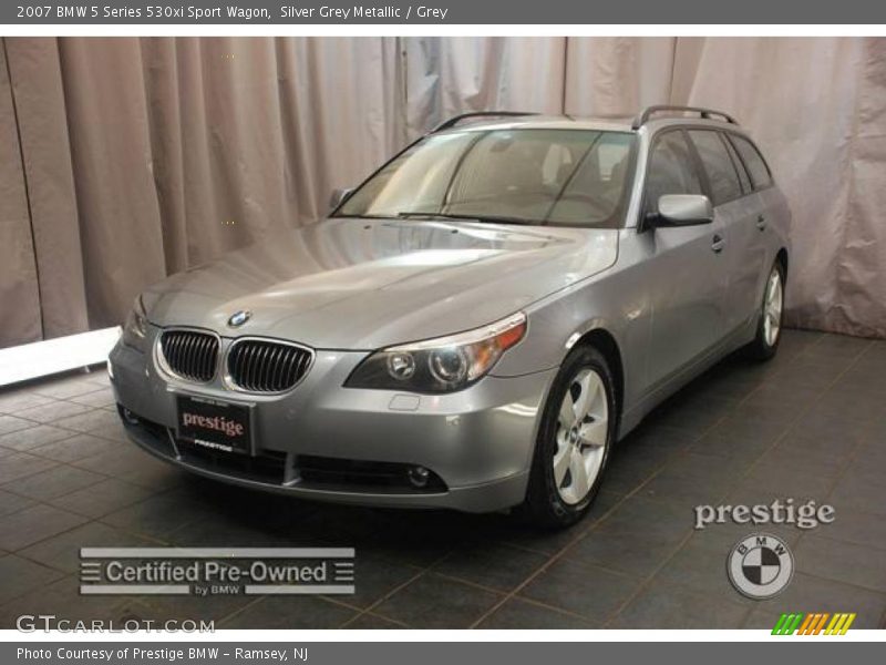 Silver Grey Metallic / Grey 2007 BMW 5 Series 530xi Sport Wagon
