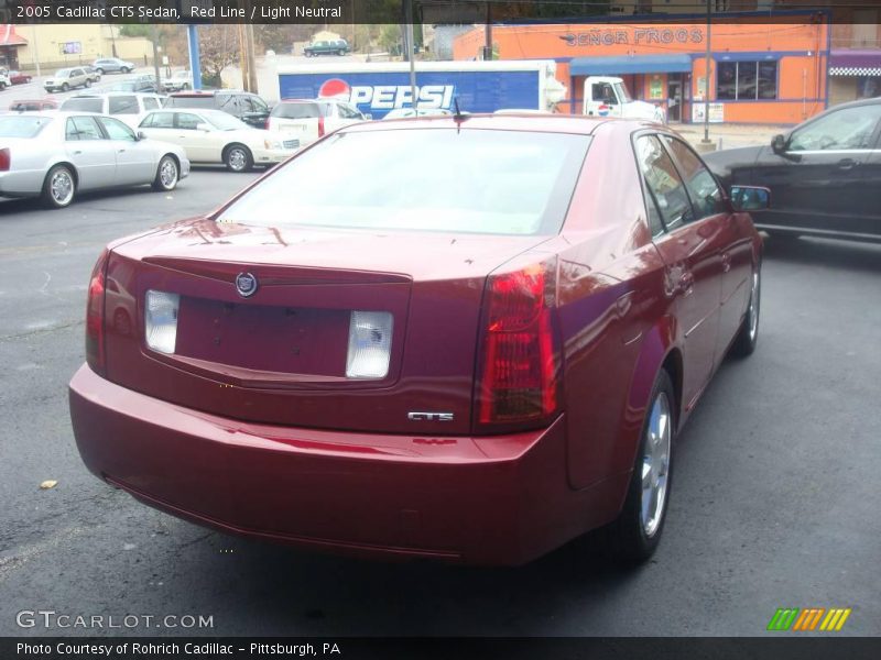 Red Line / Light Neutral 2005 Cadillac CTS Sedan