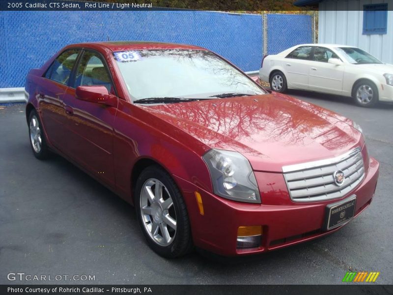 Red Line / Light Neutral 2005 Cadillac CTS Sedan