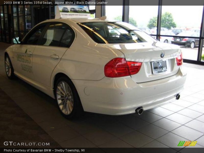 Alpine White / Black Dakota Leather 2009 BMW 3 Series 335d Sedan