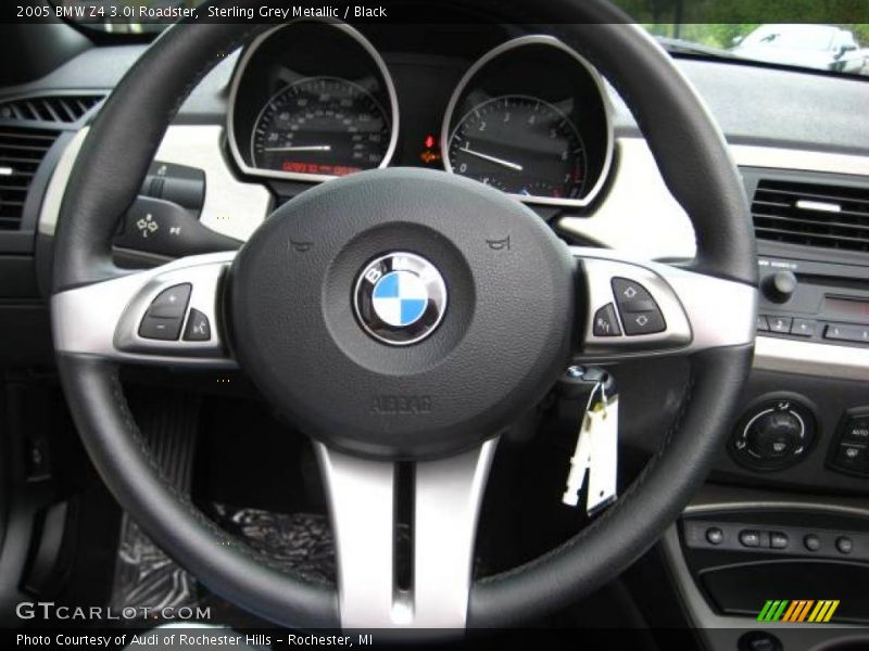 Sterling Grey Metallic / Black 2005 BMW Z4 3.0i Roadster